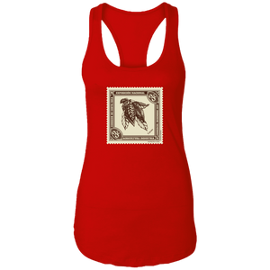 Vintage Costa Rica Stamp Ladies Racerback Tank