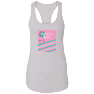 Miami Vice/ 80's (Pink) Ladies Racerback Tank
