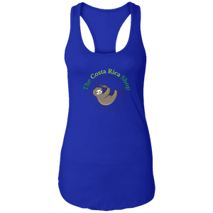 Clinging Sloth Ladies Racerback Tank