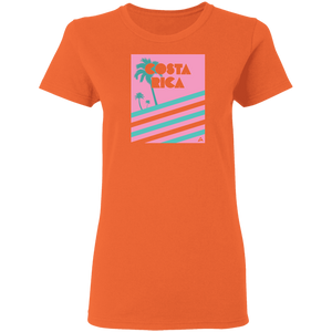 Miami Vice/ 80's (Pink) Ladies' T-Shirt