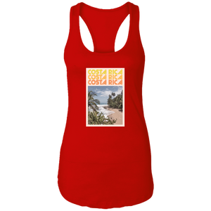 60's Costa Rica Ladies Racerback Tank