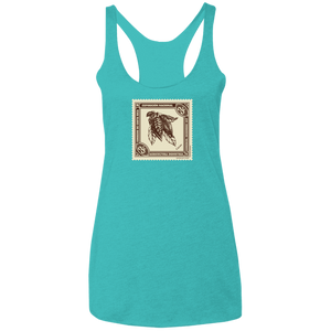 Vintage Costa Rica Stamp Ladies Racerback Tank