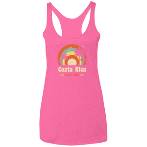 70's Costa Rica Ladies Racerback Tank