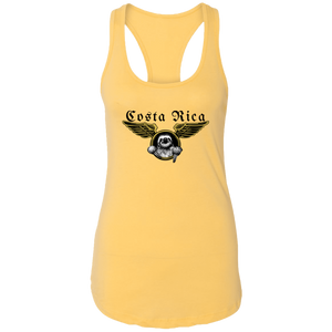Aviator Sloth Ladies Racerback Tank