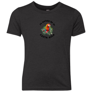 I'd Rather Be in Costa Rica Macaw Youth T-Shirt