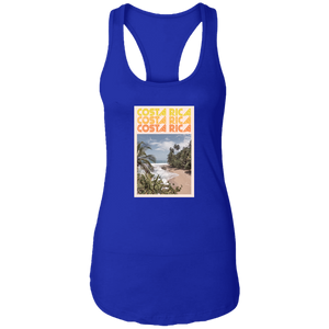 60's Costa Rica Ladies Racerback Tank