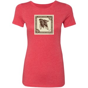 Vintage Costa Rica Stamp Ladies' T-Shirt