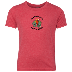 I'd Rather Be in Costa Rica Macaw Youth T-Shirt