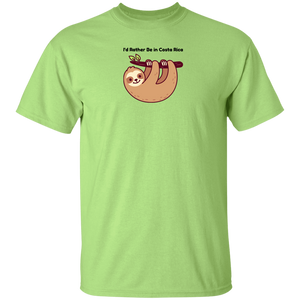 I'd Rather Be in Costa Rica Sloth Youth T-Shirt