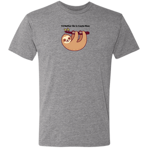 I'd Rather Be in Costa Rica Sloth T-Shirt