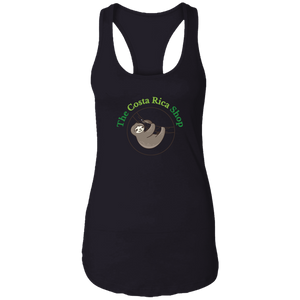 Clinging Sloth Ladies Racerback Tank