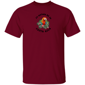 I'd Rather Be in Costa Rica Macaw T-Shirt