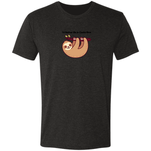 I'd Rather Be in Costa Rica Sloth T-Shirt