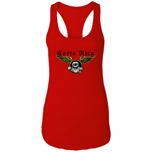 Aviator Sloth Ladies Racerback Tank