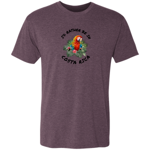 I'd Rather Be in Costa Rica Macaw T-Shirt