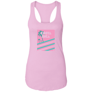 Miami Vice/ 80's (Pink) Ladies Racerback Tank