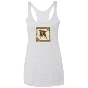 Vintage Costa Rica Stamp Ladies Racerback Tank