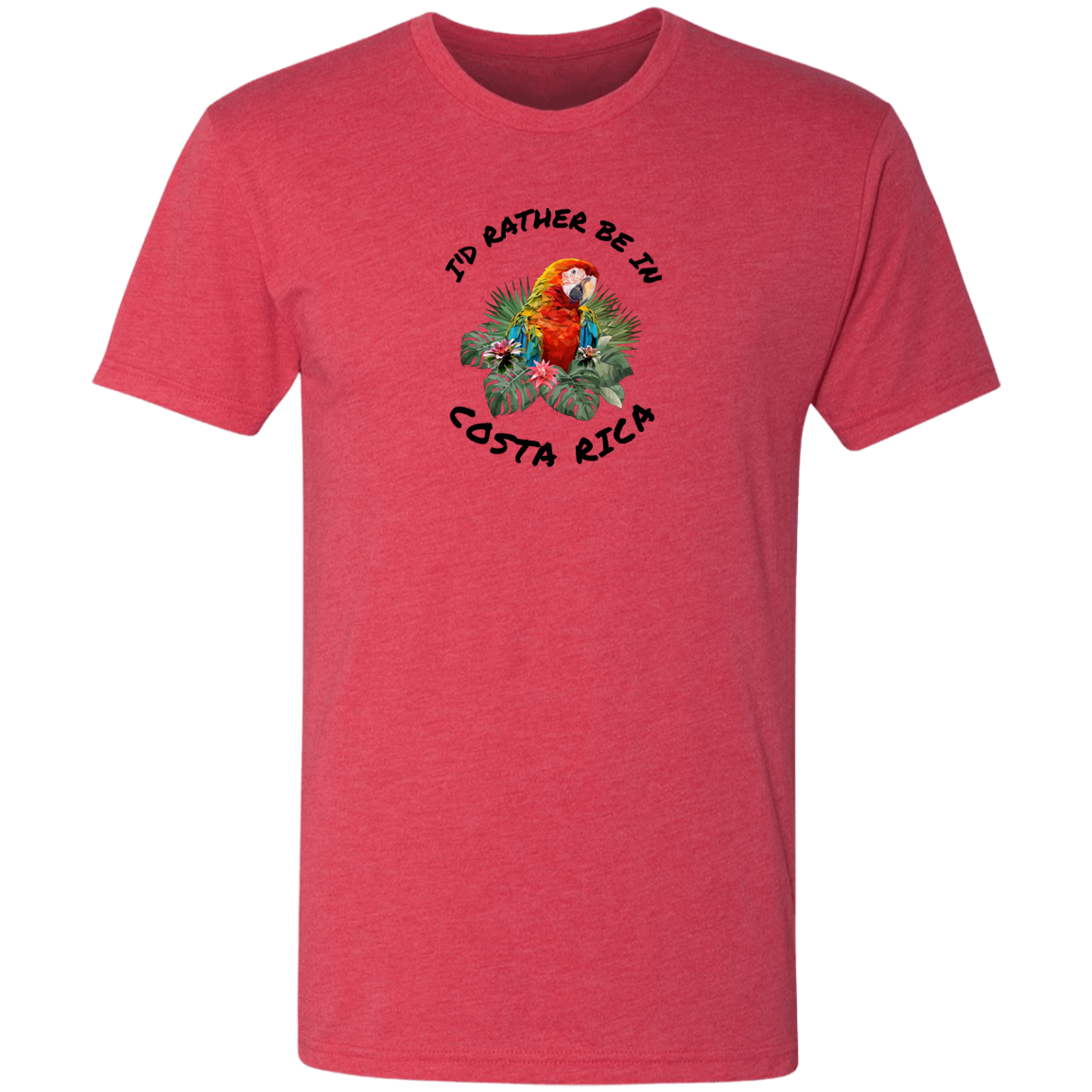 I'd Rather Be in Costa Rica Macaw T-Shirt