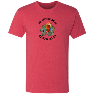 I'd Rather Be in Costa Rica Macaw T-Shirt