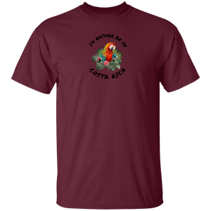 I'd Rather Be in Costa Rica Macaw Youth T-Shirt