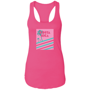Miami Vice/ 80's (Pink) Ladies Racerback Tank