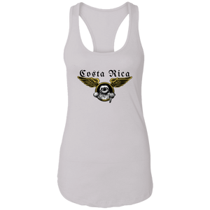 Aviator Sloth Ladies Racerback Tank