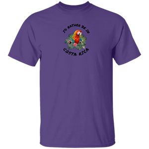 I'd Rather Be in Costa Rica Macaw Youth T-Shirt