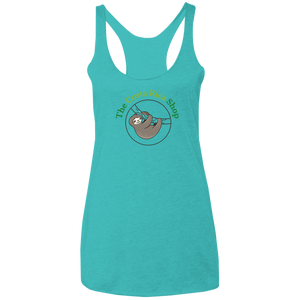 Clinging Sloth Ladies Racerback Tank