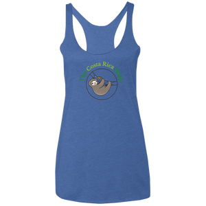 Clinging Sloth Ladies Racerback Tank