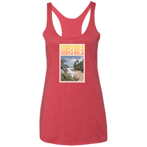 60's Costa Rica Ladies Racerback Tank