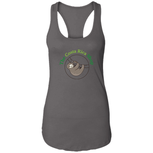 Clinging Sloth Ladies Racerback Tank
