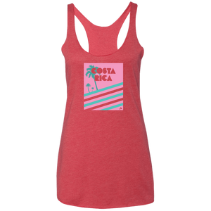 Miami Vice/ 80's (Pink) Ladies Racerback Tank