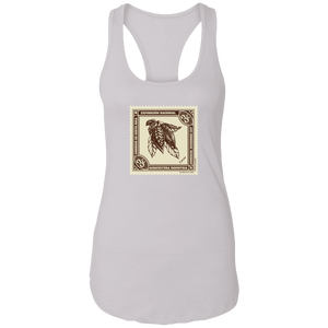 Vintage Costa Rica Stamp Ladies Racerback Tank