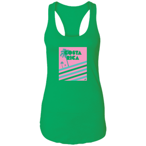 Miami Vice/ 80's (Pink) Ladies Racerback Tank