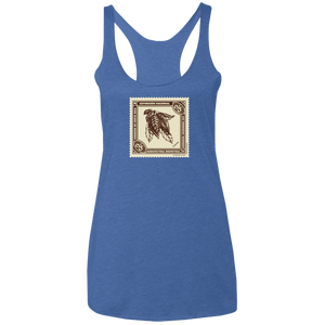 Vintage Costa Rica Stamp Ladies Racerback Tank