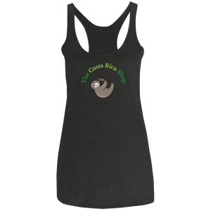 Clinging Sloth Ladies Racerback Tank