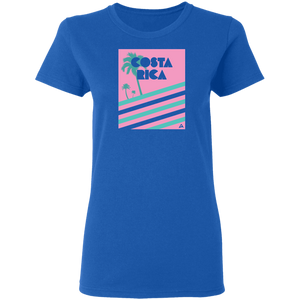 Miami Vice/ 80's (Pink) Ladies' T-Shirt