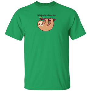 I'd Rather Be in Costa Rica Sloth Youth T-Shirt