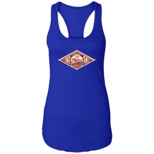 Vintage  Stamp Ladies Racerback Tank