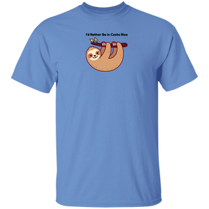I'd Rather Be in Costa Rica Sloth Youth T-Shirt
