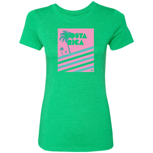 Miami Vice/ 80's (Pink) Ladies' T-Shirt