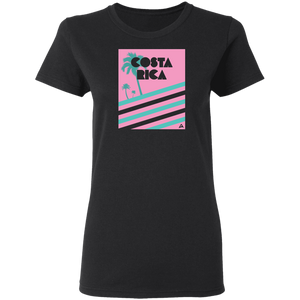 Miami Vice/ 80's (Pink) Ladies' T-Shirt