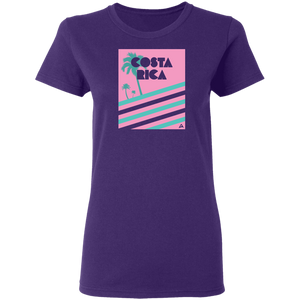 Miami Vice/ 80's (Pink) Ladies' T-Shirt