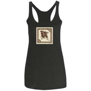 Vintage Costa Rica Stamp Ladies Racerback Tank