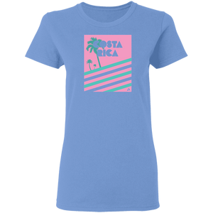 Miami Vice/ 80's (Pink) Ladies' T-Shirt