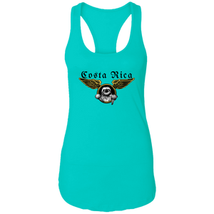 Aviator Sloth Ladies Racerback Tank