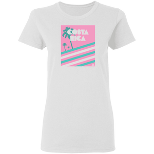 Miami Vice/ 80's (Pink) Ladies' T-Shirt