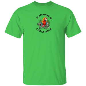 I'd Rather Be in Costa Rica Macaw T-Shirt
