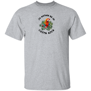 I'd Rather Be in Costa Rica Macaw Youth T-Shirt