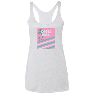 Miami Vice/ 80's (Pink) Ladies Racerback Tank